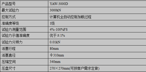 3000KN/300噸混凝土壓力試驗機